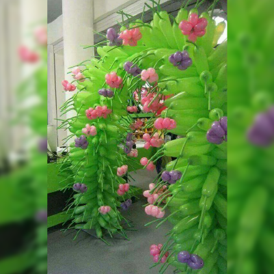 Balloon column setup