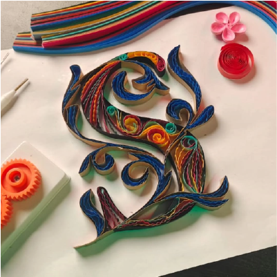Quilling portrait