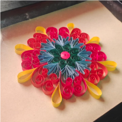 3D quilling art